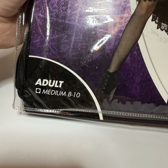 NWT Coven Hooded Dress SPIRIT Halloween Black Velvet Adult Size Medium 8-10 - Picture 3 of 3